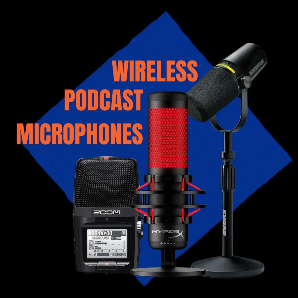 Wireless podcast microphone available for rent – professional quality audio for podcasting and streaming